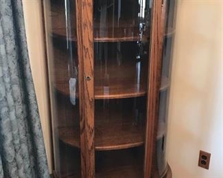 Oak Curio Cabinet