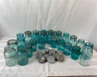 Quart Ball Jars and Pints, One Quart and One Pint McDonald Jars