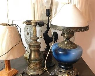Table and Lamps