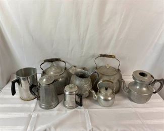 Tea, Coffee, and Water Metal Containers