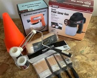 Two Electric Paint Spray Guns Supplies