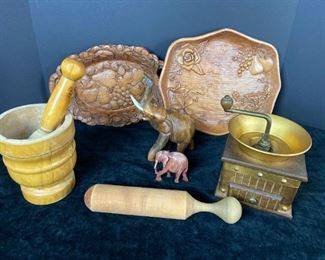 Wooden Decor, Mortar Pestle, and More