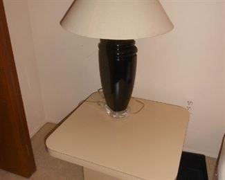 Another Glass Lamp and End Table