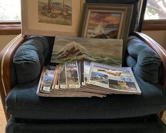 Chair Paintings and Magazines