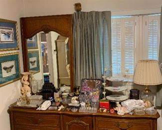 Thomasville French Provincial Dresser and Mirror
