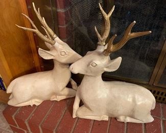 Large Deer Figurines
