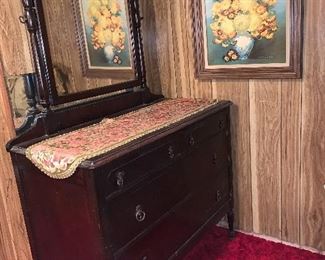 Old Dresser with Mirror