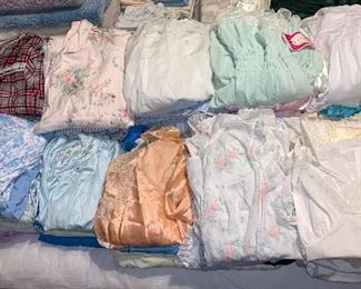 Assorted Nightgowns and Pajamas