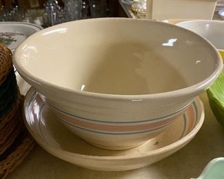 Watt Pottery Banded Bowls