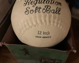 Vintage Voit Softball in Box