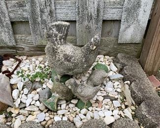 Cement Hen and Chicks