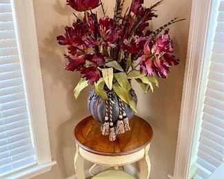 Side table and floral