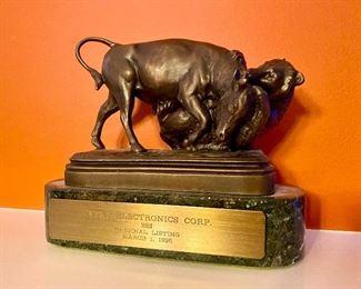 Bronze Sculpture bull and bear