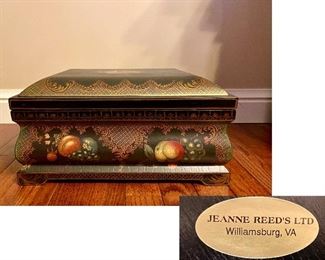 Leather Hand Painted box