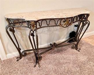 Marble Top Console Table