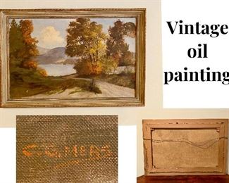 Vintage oil painting