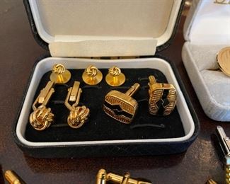 Cufflinks and pins