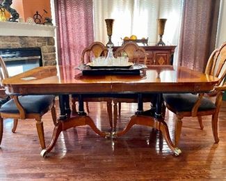 Dining table and chairs