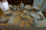 12 complete place  setting of Rosenthal Sansusi Pattern with every piece in excellent condition purchased in Germany 1950 includes all serving pieces