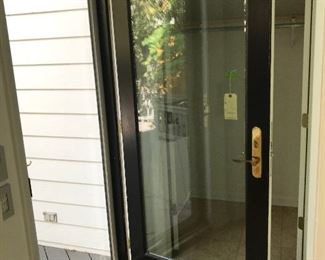 $250 -- Marvin exterior door with storm door sized 35" x 79"