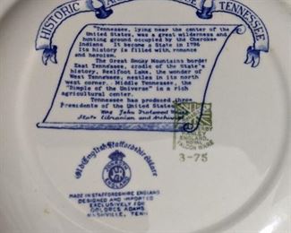 Blue Vintage Plate Mark