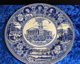 Blue Vintage Plate
