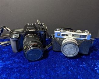 Canon and Yashica Cameras