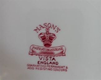 Mason's English China Set Mark