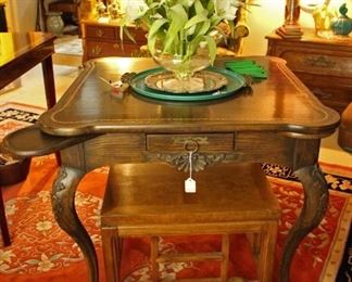 Card Table with Pull out drink holders and drawer