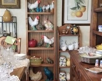 Roosters, Peach Art, Chicken Oil Painting, Cannisters