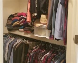 Closet with Clothing