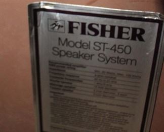 Fisher NOS Model ST 450 Speaker box was damaged threw away
