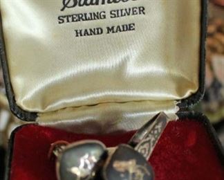 Siam Tie Tac and Cuff Links