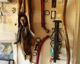 Drift Wood Indian Art, Harness, Bell, Wind Chime, More