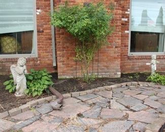 Angel Garden Figure and some granite walkway stones