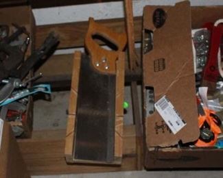 Clamps, Saw, Miter Box, Hand Tools