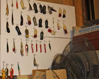 Fishing Lures and Baskets