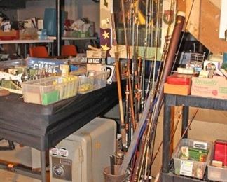 Fishing Rods, Fishing Lures, Fan, Safe, Stool, Fish Finder, License Plates