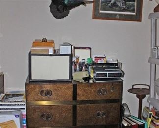 Chest in Office, Supplies, Ashtray, Art