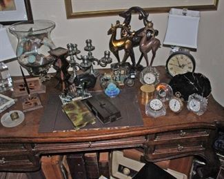 Lamps, Desk, Desk Sets, Clocks, Bronzes