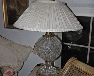 legant Crystal Lamp with Marble Base