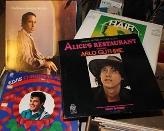 Paul Simon, Elivs Christmas, Arlo Guthrie, Hair Records