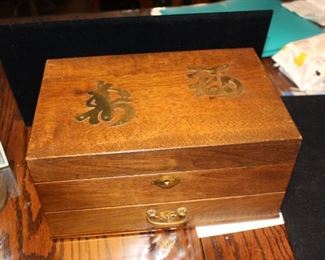 Asian Wood Jewelry Box