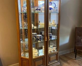 Curio Cabinet - lighted - 79”h x 55”w x 11”d