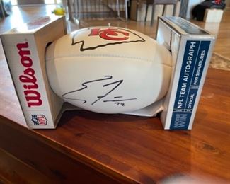 Eric Fisher #72 signed Chiefs Football