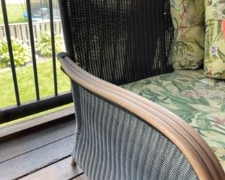 Woven construction - bentwood arms