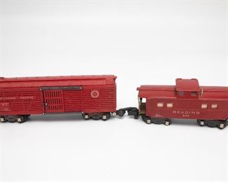 Lionel 6-17682 Reading Northeastern Caboose 92841 + American Flyer 2019521 Missouri Pacific #52008
