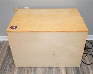 Custom Isolation Cabinet ISO Box with Celestion G12K-85 Speaker 8 ohms. Box is 35” wide x 24” x 24” tall

