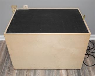 Custom Isolation Cabinet ISO Box with Celestion G12K-85 Speaker 8 ohms. Box is 35” wide x 24” x 24” tall
