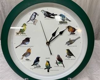 Audubon Society Bird Clock - each hour sounds a different bird call